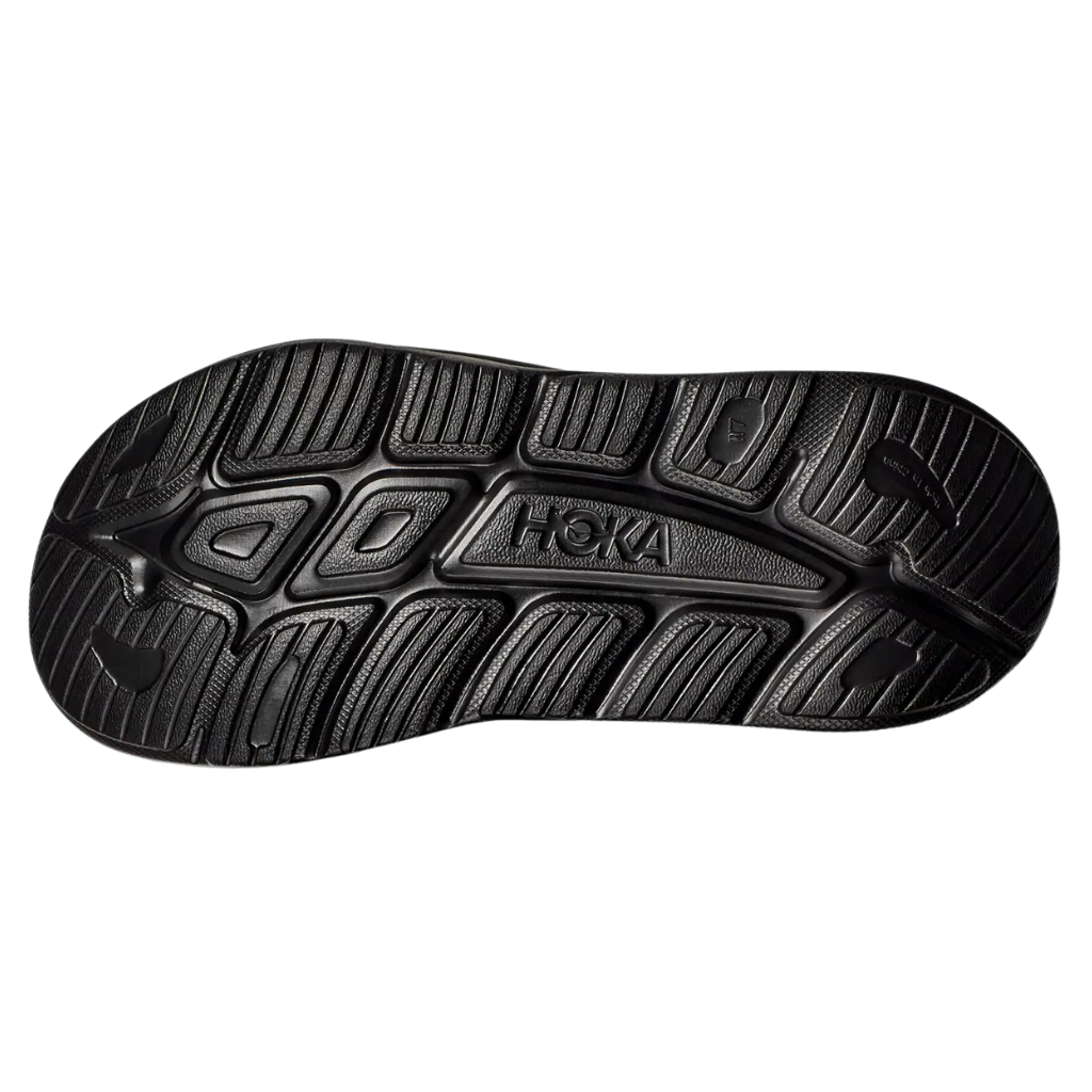 HOKA Ora Athletic Slides | Black / White | The Run Hub