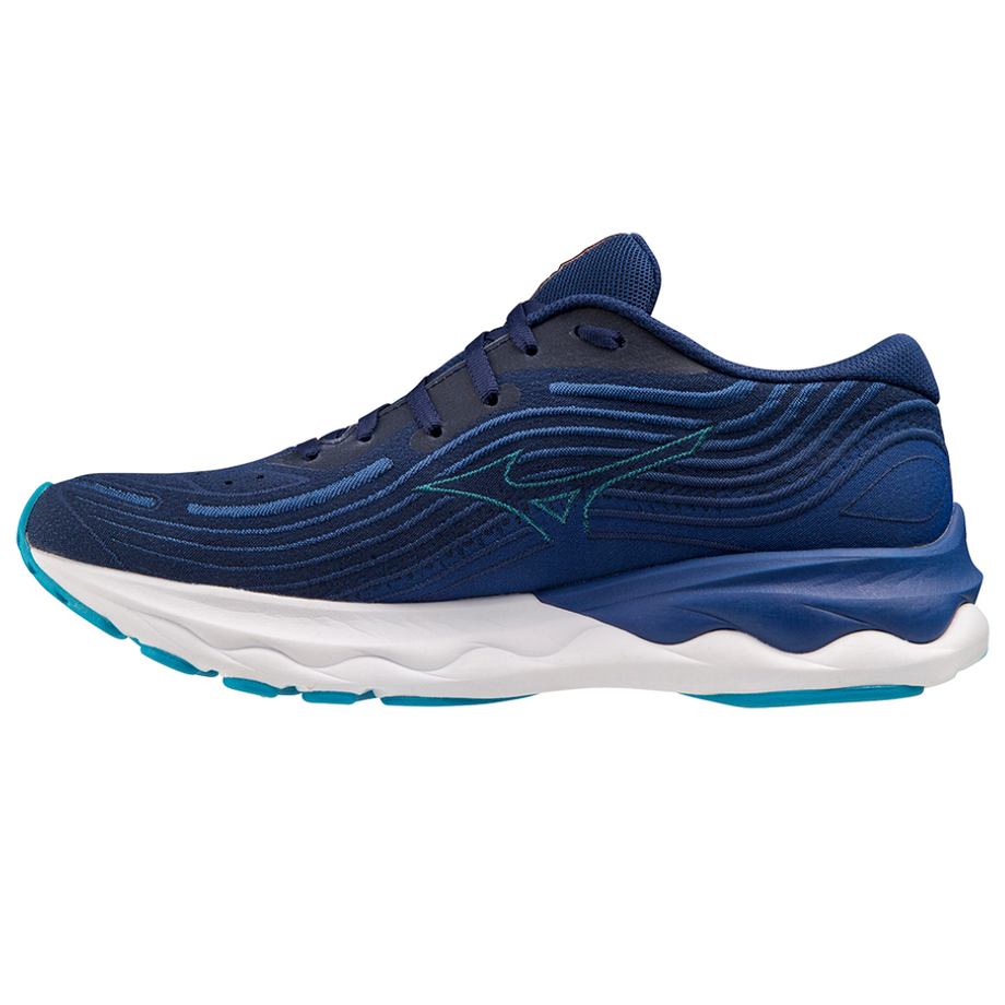 Men s Mizuno Wave Skyrise 4 in Navy Blue The Run Hub