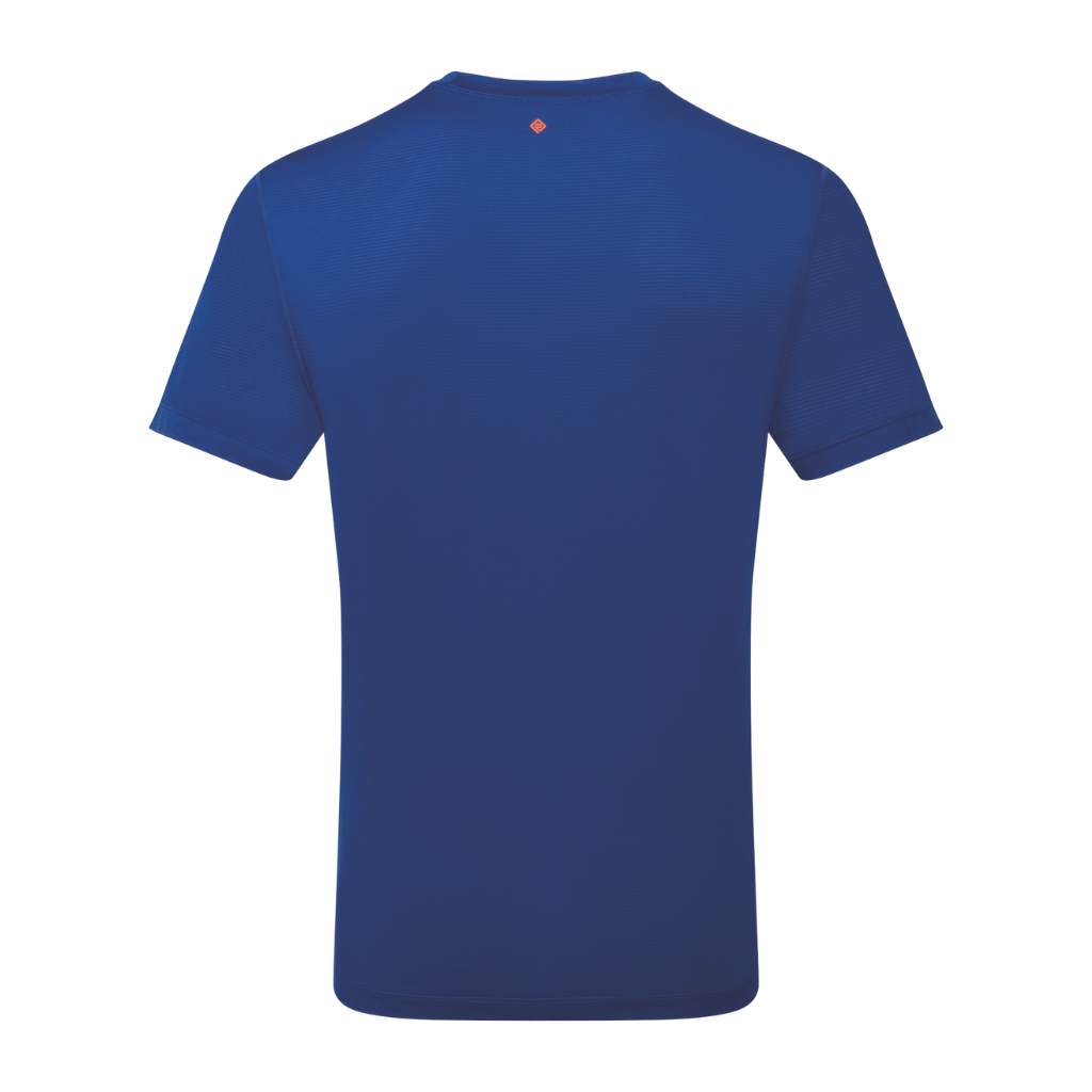 onhill Men's Tech S/S Tee | Ocean/Cardinal Orange RH - 01215 | The Run Hub