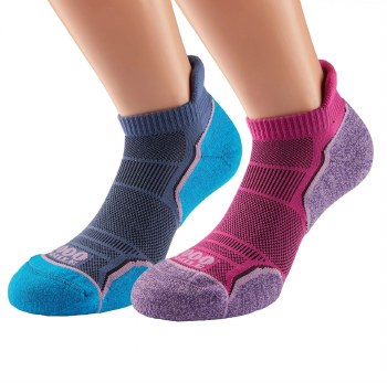 1000 Mile Running Anklet Men's Socks-Twin Pack