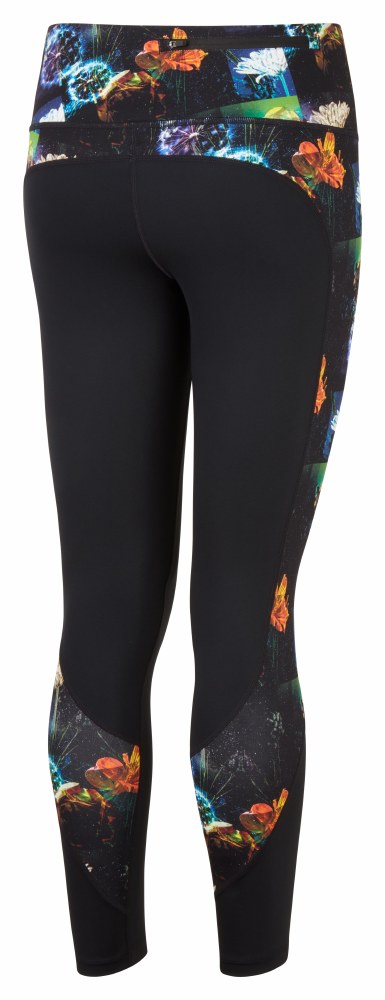 Ronhill Womens Life Sculpt Tights (Black/Space Floral)