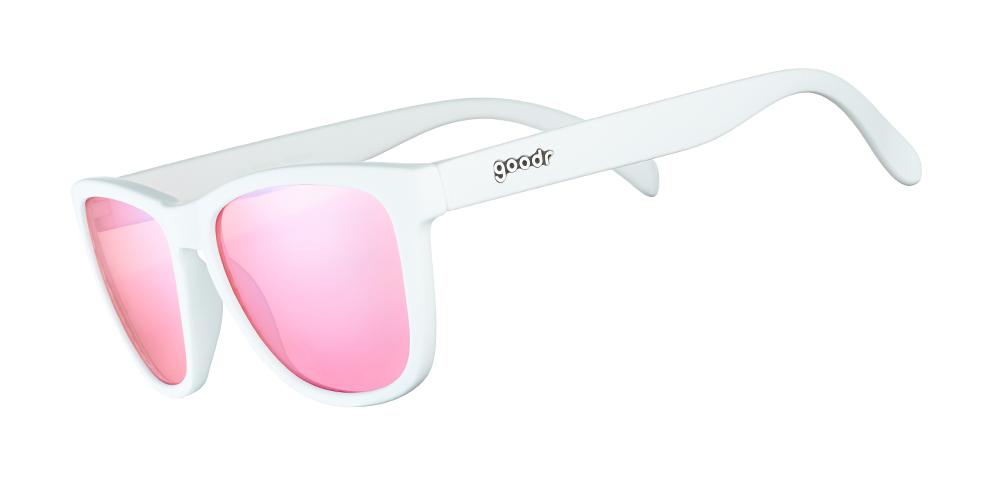 GOODR Au Revoir, Gopher | Rose White Wayfarer Sunglasses | The Run Hub
